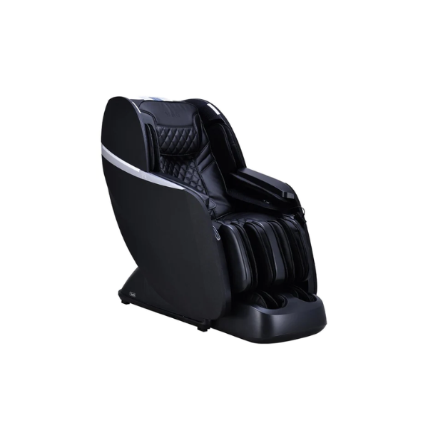 Osaki Platinum- Vera 4D+ massage chair has 4D rollers, an L track, intelligent health detection, zero gravity and comes in black.