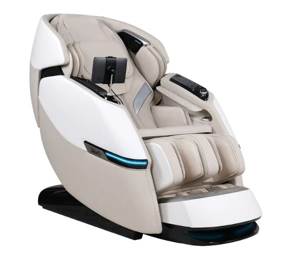 The Osaki Vivo Massage Chair features reflexology foot rollers that effectively target pressure points, providing therapeutic relief and promoting overall well-being.