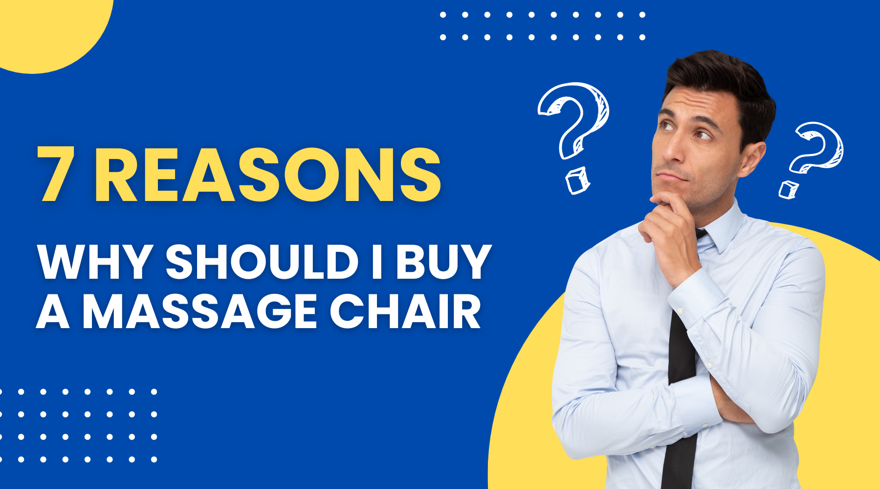 The 7 reasons why now is the best time to invest in a massage chair with countless massage features the help of AI technology.  