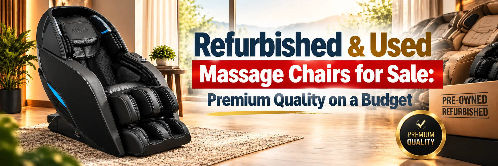 Discover affordable refurbished massage chairs and learn how to enjoy premium massage features without paying full retail prices.