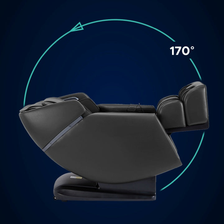 The Infinity Riage 4D Massage Chair’s two levels of zero gravity recline optimize relaxation by reducing spinal pressure and improving circulation for a deeper massage experience.