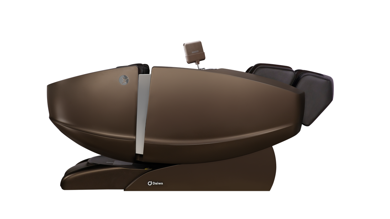 Side view of the Daiwa Supreme Hybrid X in the initial Zero Gravity position, highlighting the weightless alignment of the legs and torso for optimal relaxation.