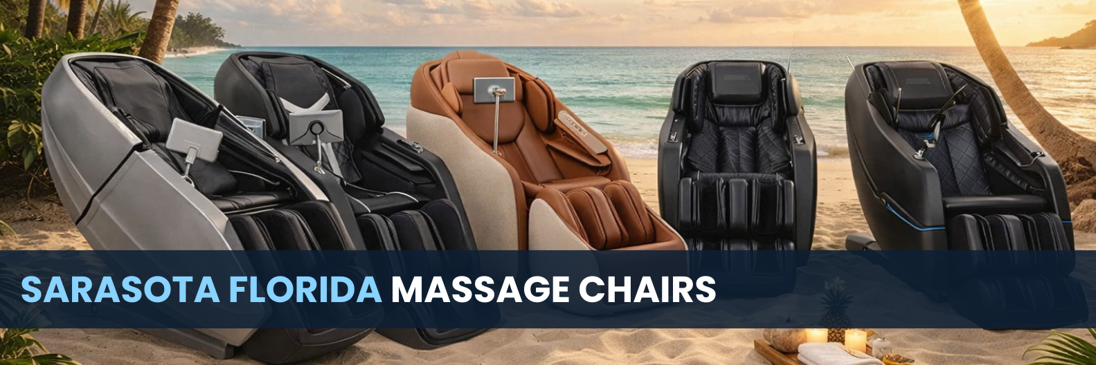Your oasis awaits in Sarasota at The Modern Back, featuring the largest selection of massage chairs for ultimate comfort and relief.