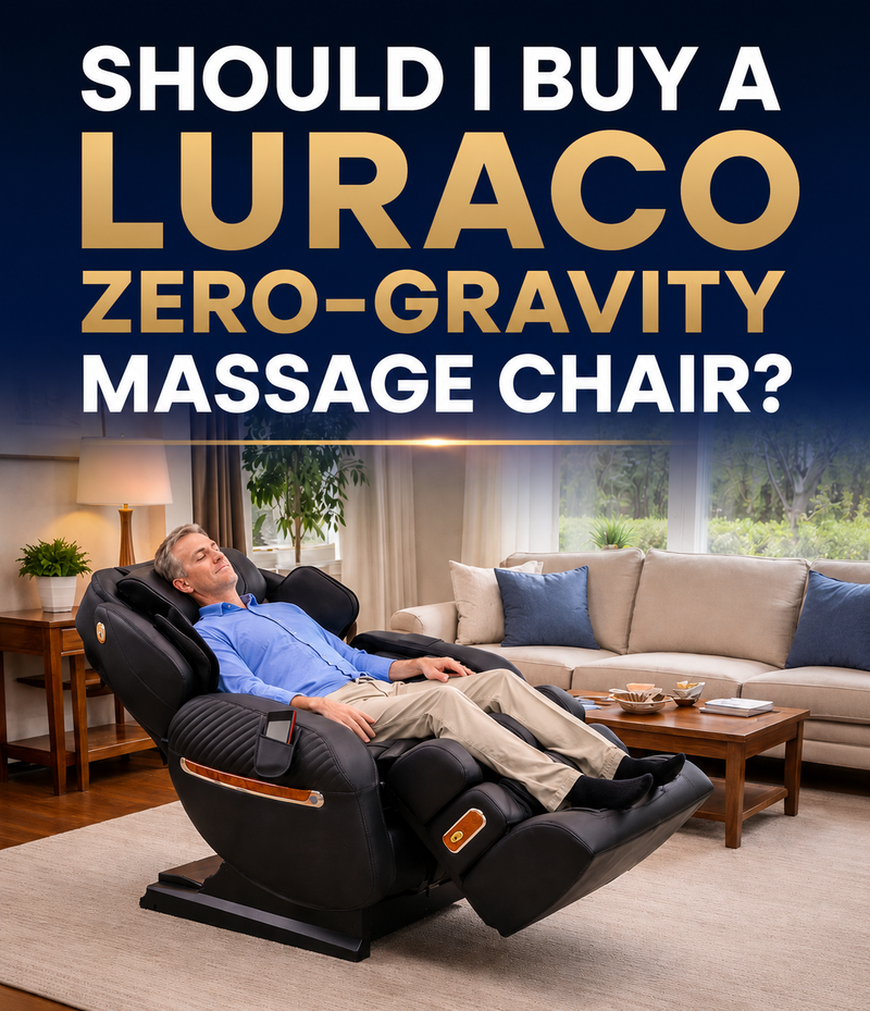 Find out why you should invest in a  Luraco Zero-Gravity Massage Chair.