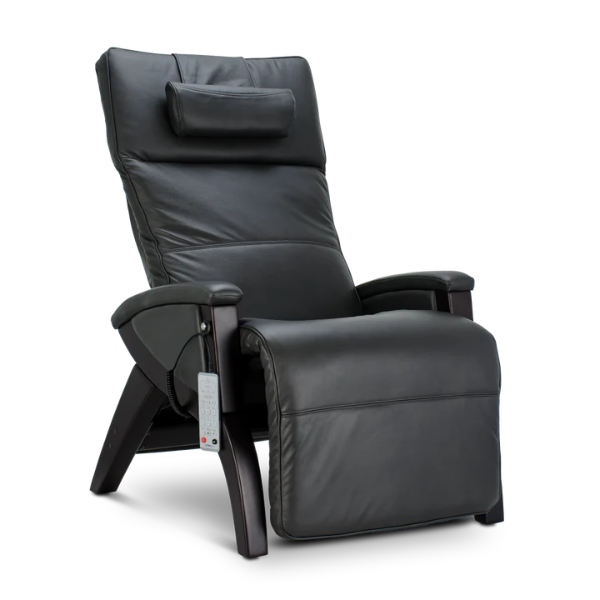 The Svago Newton features include zero-gravity recline, heat therapy, air cell massage, lumbar support, and smart buttons. 