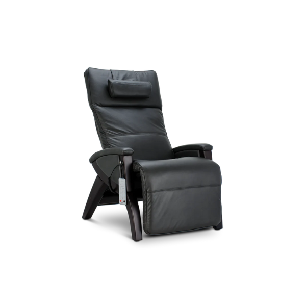 The Svago Newton features include zero-gravity recline, heat therapy, air cell massage, lumbar support, and smart buttons. 
