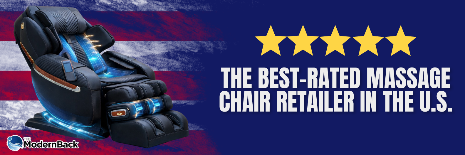 The Modern Back is the best-rated massage chair retailer in the U.S., providing high-quality chairs, personalized support, and industry-leading service.