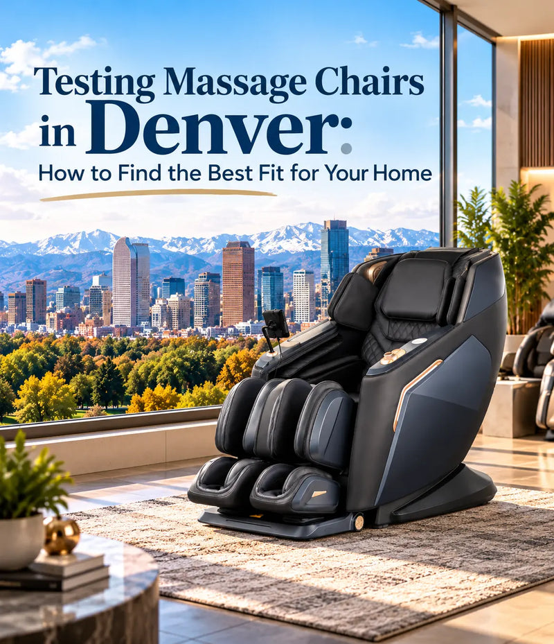 Learn where to test massage chairs, compare features, and find the best fit for your home in Denver before buying.