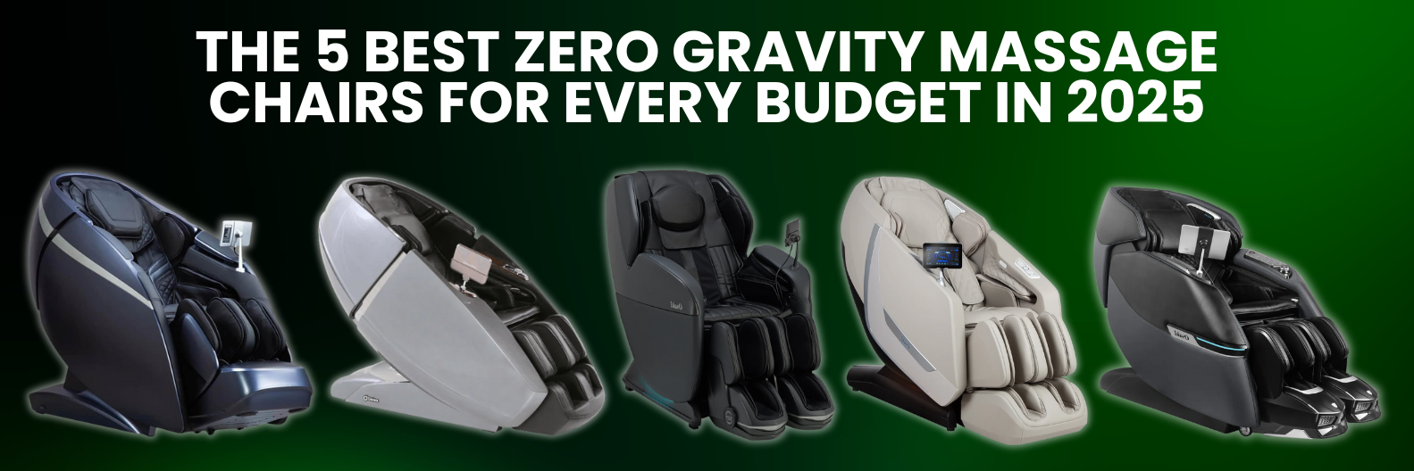 Here are the 5 best zero gravity massage chairs of 2025, carefully reviewed to fit every budget and lifestyle.