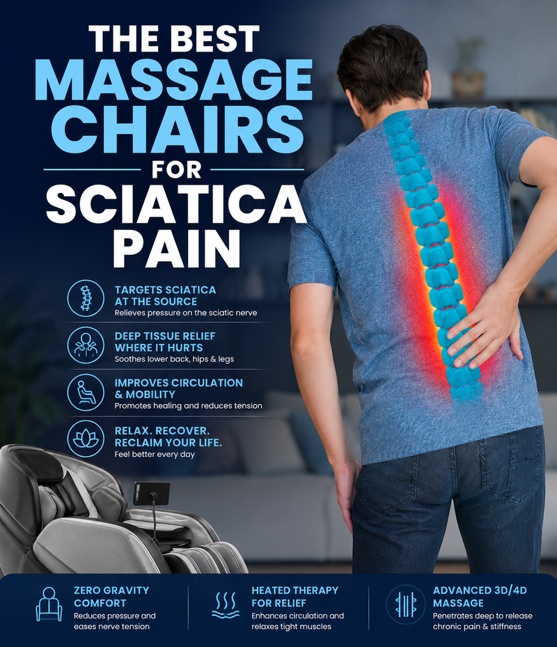 Find out what the best massage chairs are for Sciatic Pan.