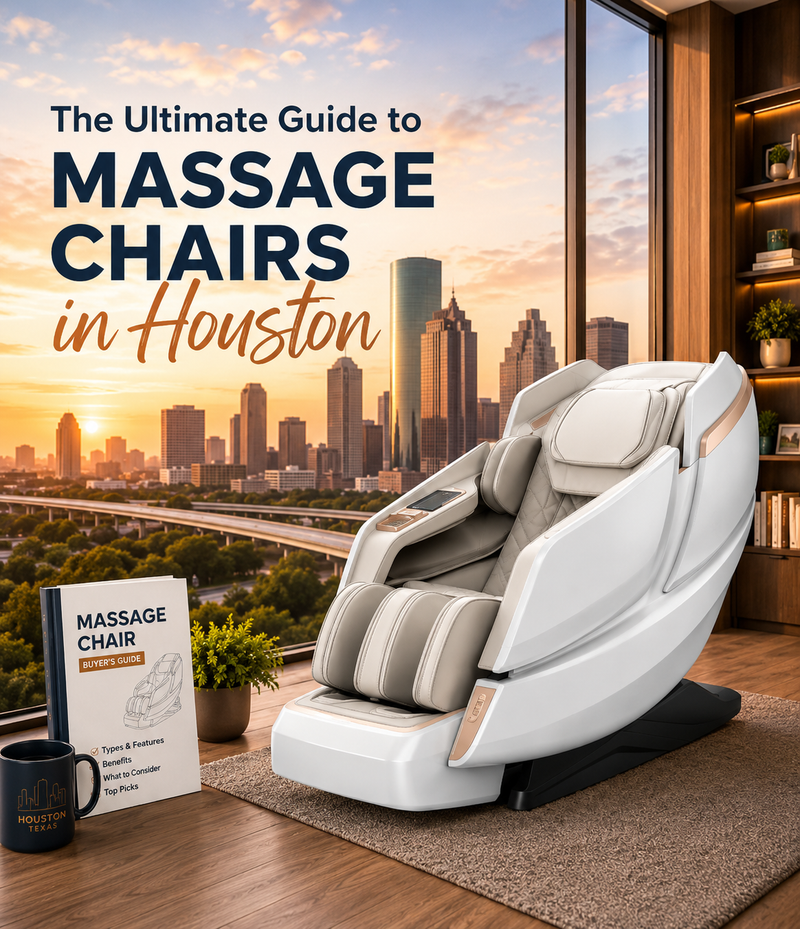 Shopping for a massage chair in Houston? Read our complete buyer's guide to compare features, understand pricing, and find the perfect massage chair.