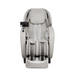 The front view of the Titan 4D Advent Massage Chair showcases its sleek, modern design, featuring a contoured seat, padded armrests, and an intuitive control panel. The chair's streamlined silhouette and premium upholstery make it a stylish addition to any living space.