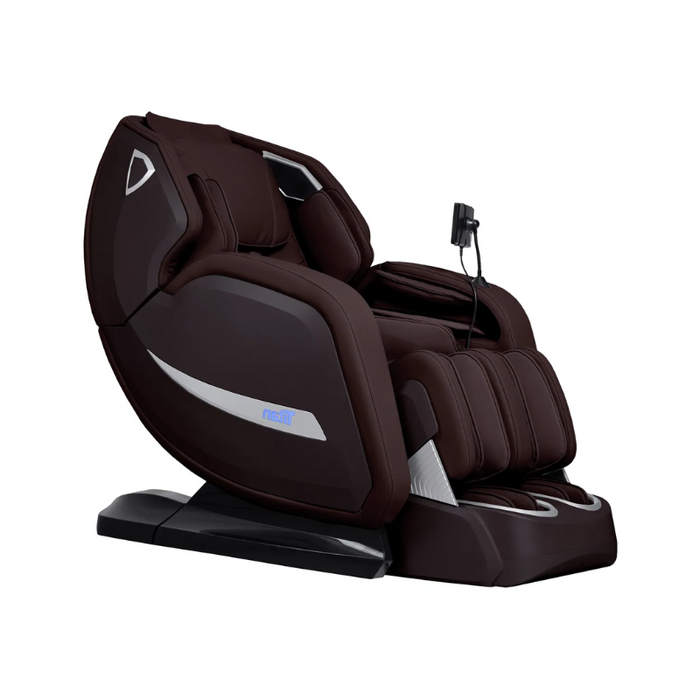 The Titan 4D Advent Massage Chair in brown offers a sophisticated blend of elegance and advanced massage technology. Its rich brown hue adds warmth to any space, while features like the SL-track system, zero gravity recline, and 4D massage mechanism provide a comprehensive and luxurious relaxation experience.