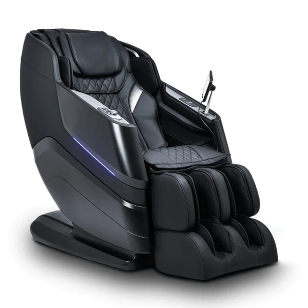 The Titan TP-Epic 4D Massage Chair uses advanced 4D massage rollers to deliver a human-like massage and comes in sleek black. 