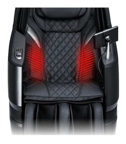 The Titan TP-Epic 4D Massage Chair has dual heating zones used to efficiently warm and ease tension in the lower back. 