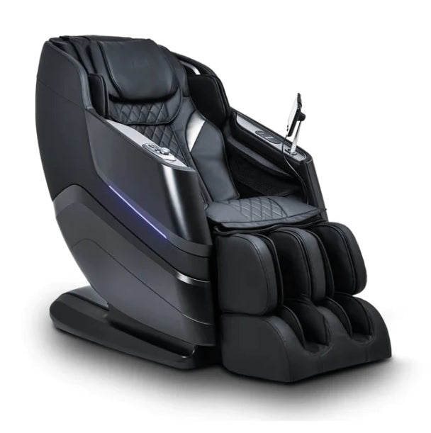The Titan Epic 4D massage chair has a number of luxury features, including a touch screen controller and 4D massage rollers. 