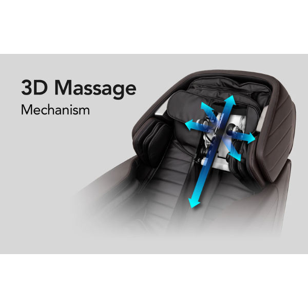 The Jupiter LE Premium has four 3D rollers that move up and down, left and right, and in and out for an in-depth massage.