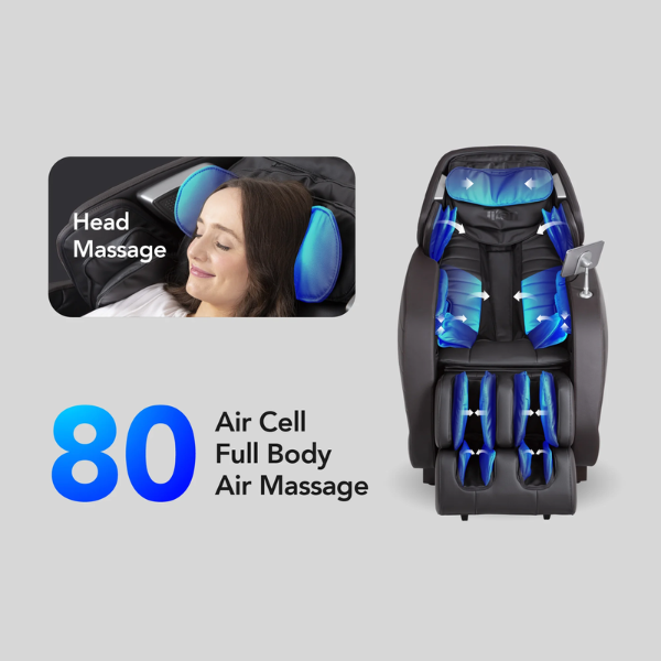 The Jupiter Premium LE comes with an impressive 80 air cells for a therapeutic full-body air compression massage.  