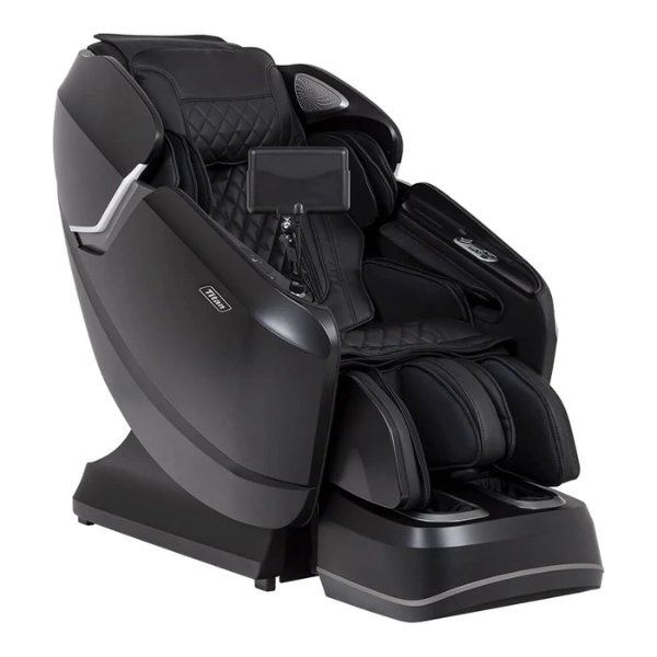 The Titan Pro Vigor 4D Massage Chair has 4D rollers for human-like deep tissue massage and an advanced foot and leg program.