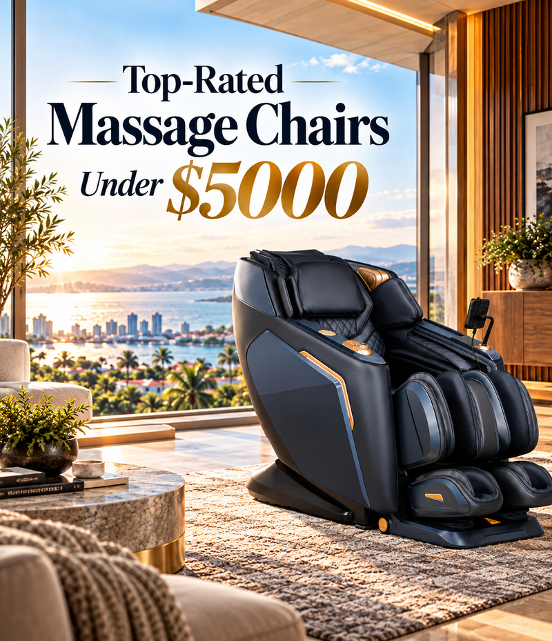 Explore top-rated massage chairs under $5000 and compare features, massage technology, comfort, and value to find the best chair for your budget.