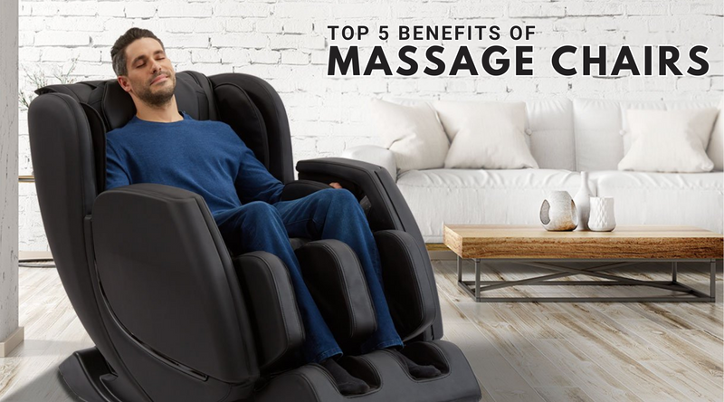 Massage chairs can help Improve Flexibility, Lower Blood Pressure, Improve Circulation, Reduce Stress and Relieve Pain. 
