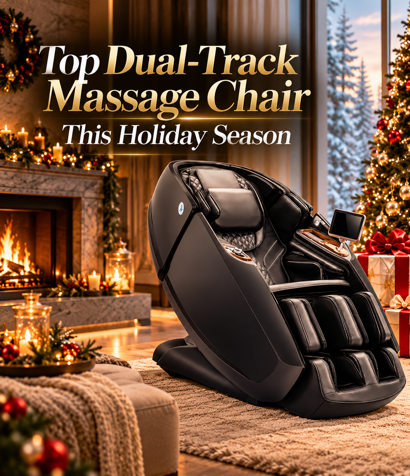 Shop for a top dual track massage chair this holiday season and discover what to look for when comparing massage technology, features, comfort, and holiday deals.