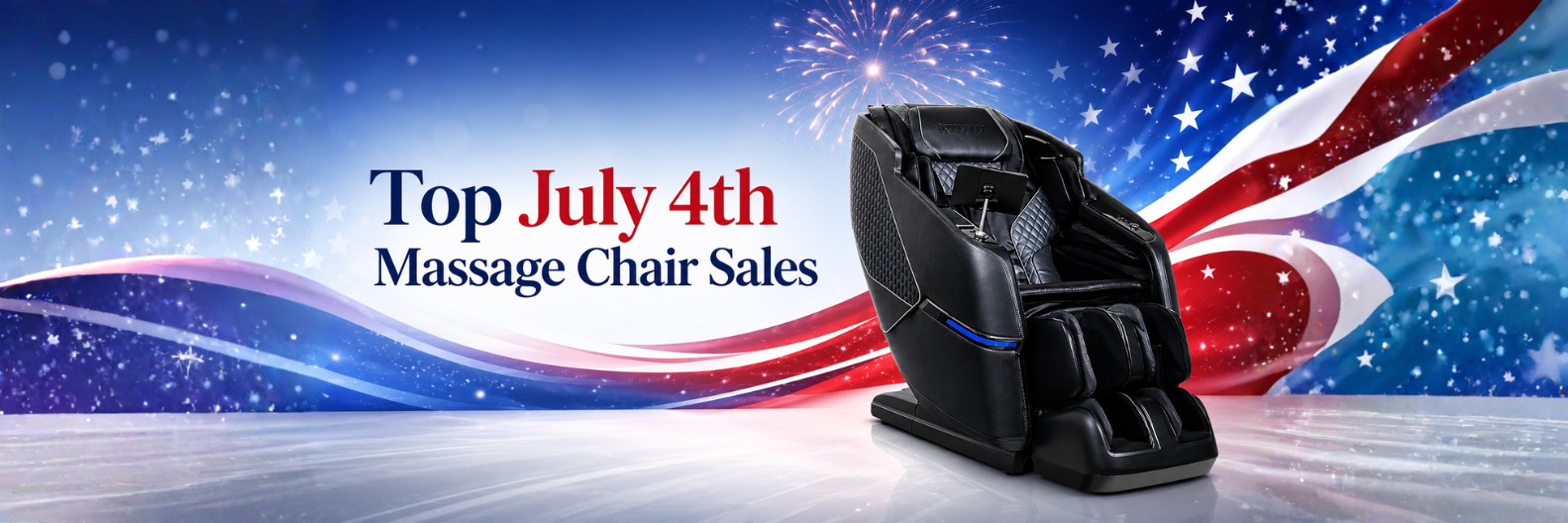 Celebrate Independence Day with exclusive savings on luxury massage chairs, including the Kyota Kizuna, Imperial Syner-D, and Ceragem Pause M10.