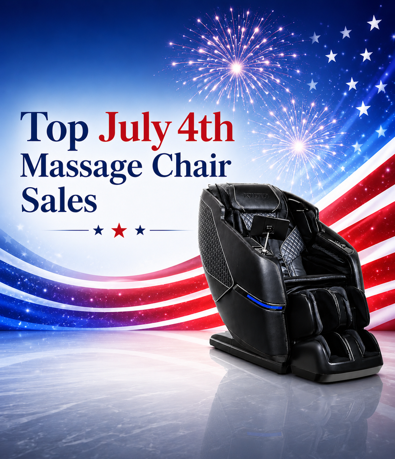 Shop the best July 4th massage chair deals on the Kyota Kizuna M688, Infinity Imperial Syner-D, and Ceragem Pause M10. Compare features and save big this Independence Day.
