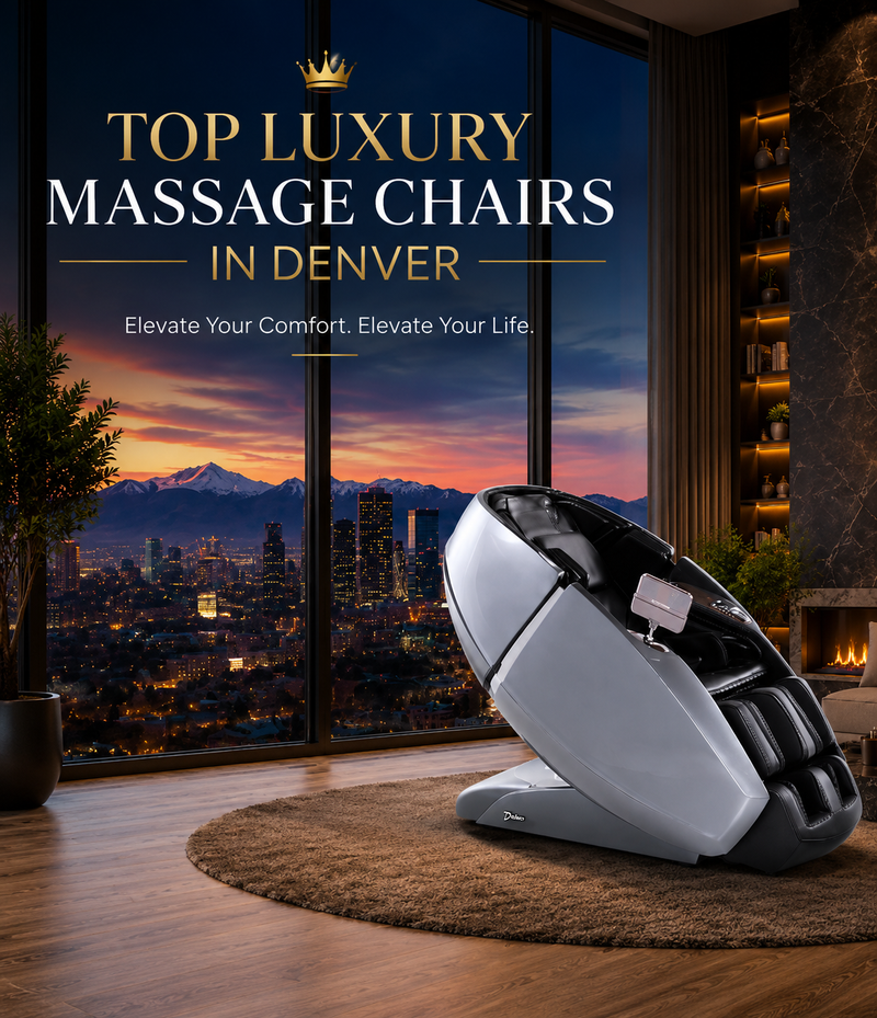 Premium Daiwa massage chairs available to experience at a Denver massage chair showroom