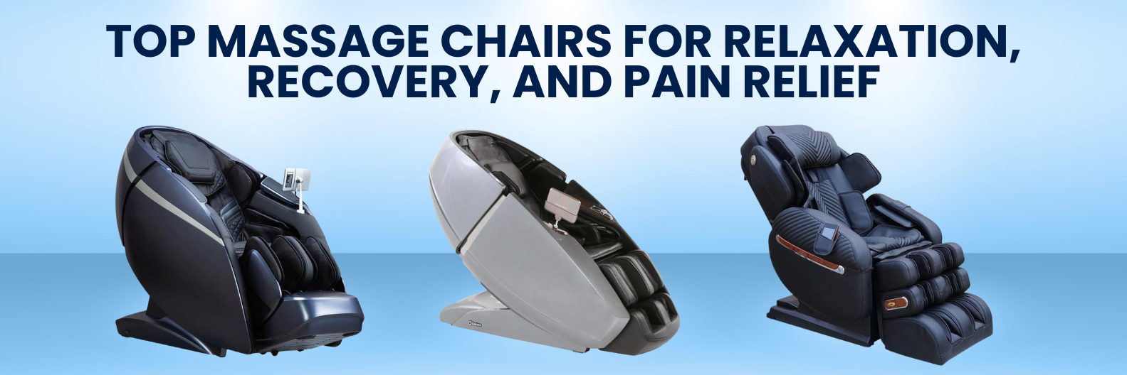 Top massage chairs for relaxation, recovery, and pain relief in a modern home setting