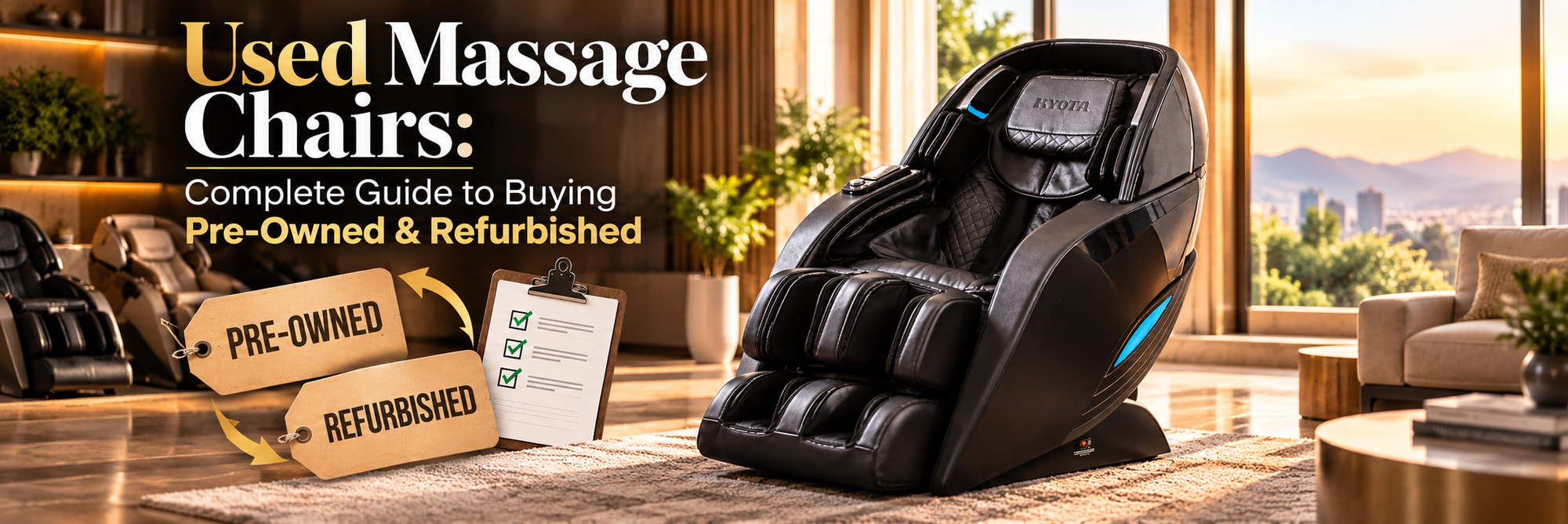 Discover how refurbished massage chairs can offer significant savings and what separates a professionally inspected chair from an ordinary used model.