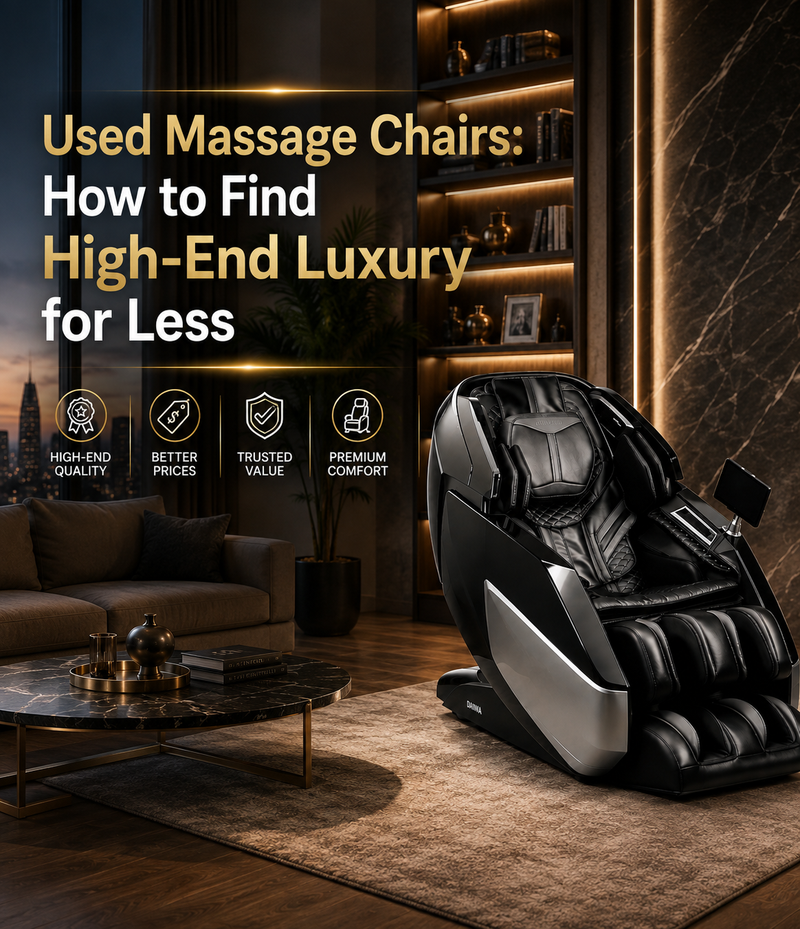 Discover how a Used Massage Chair can give you premium features, comfort, and high-end performance without paying full retail price.