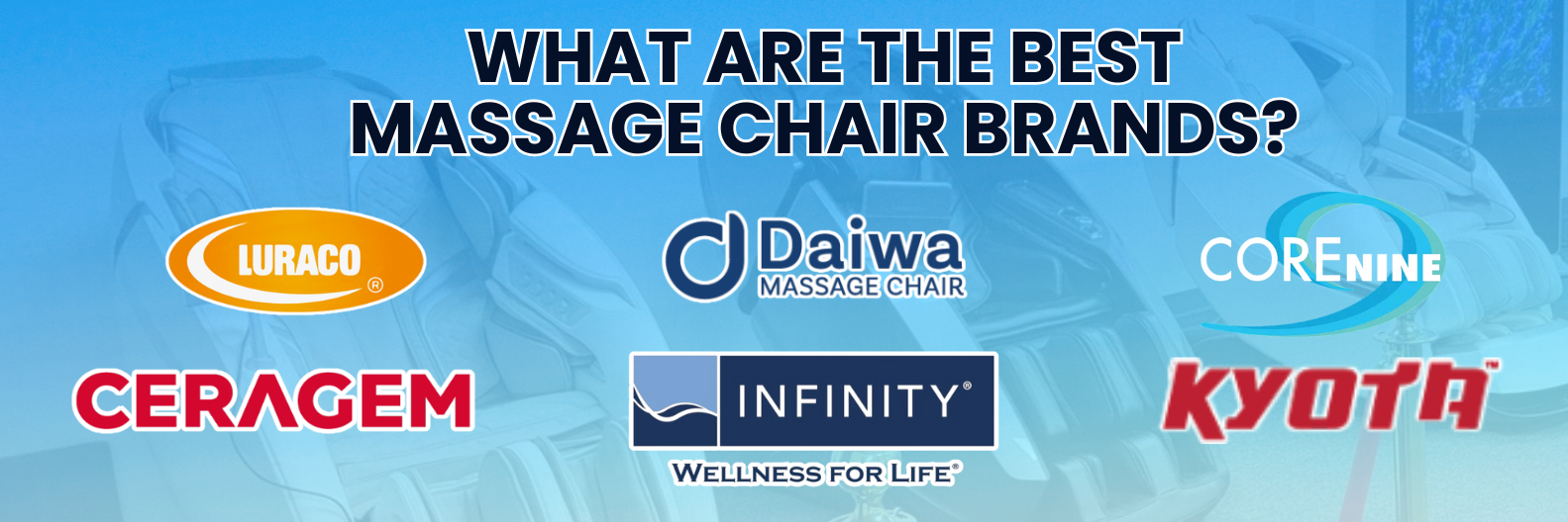 The Modern Back specializes in selling the Best Massage Chair brands in the industry including Daiwa, Osaki, Luraco, Titan, and Infinity.   