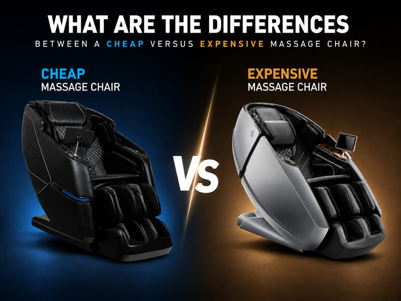 Wondering if a pricier massage chair is worth it? Discover the key differences between budget and premium models to find the right fit for your needs.