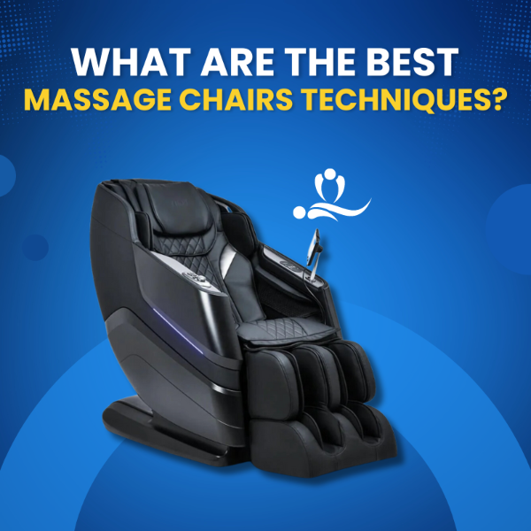 Massage chairs utilize various techniques such as Shiatsu, Swedish, deep tissue, air compression, tapping, kneading, and rolling to provide therapeutic benefits and relaxation. 