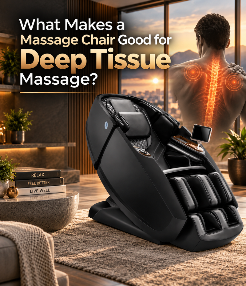 Discover what makes a Deep Tissue Massage Chair effective, including roller strength, 4D technology, body scanning, and targeted massage techniques.