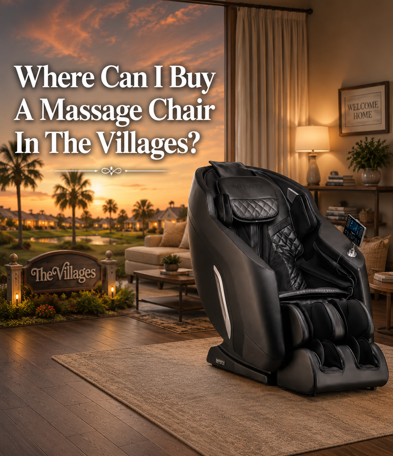 Find the best massage chair near The Villages by visiting the Orlando-area, where you can test leading massage chair brands, compare features, and shop with confidence.