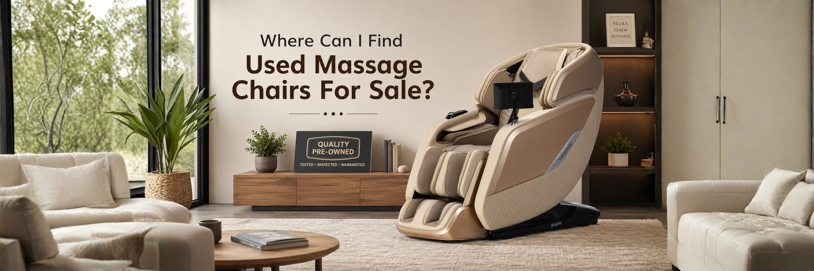 Explore your options for buying used massage chairs for sale, including certified pre-owned models that are professionally inspected, tested, and available at significant savings.