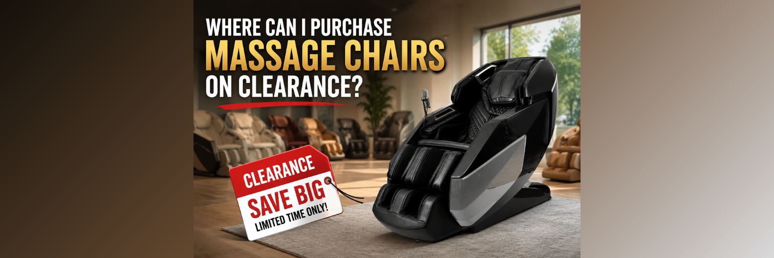 Find premium massage chairs on clearance at The Modern Back. Shop discontinued models, open-box units, and certified pre-owned chairs at unbeatable prices.