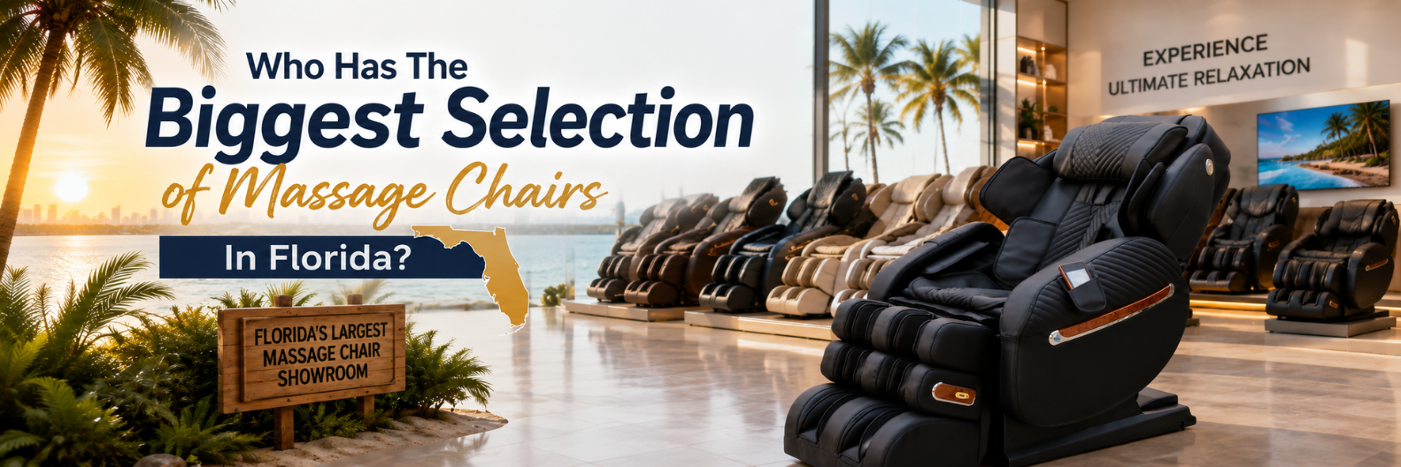 Discover Florida's largest selection of massage chairs at The Modern Back. Compare top brands, test models in person, and find the perfect chair today.