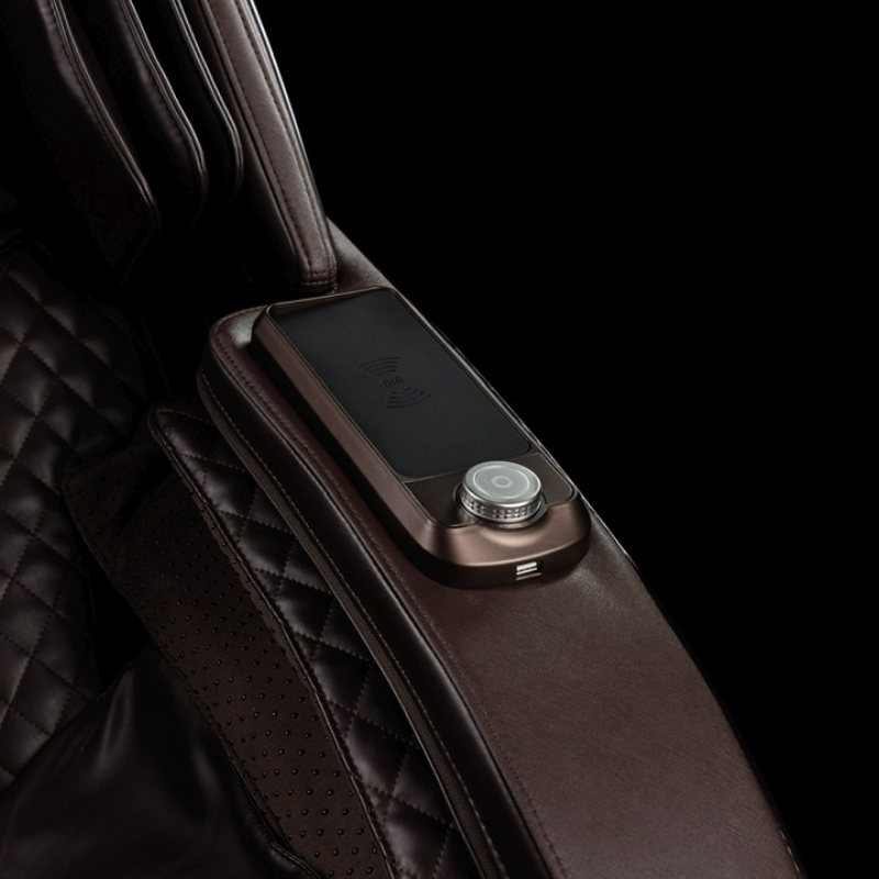 The Infinity Dynasty offers a convenient Wireless Charging Pad + USB Port.