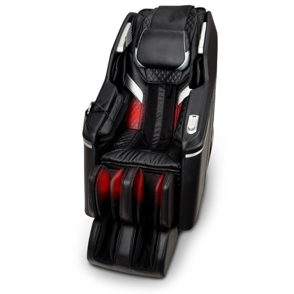 The Osaki OS-3D Belmont Massage Chair has 4 area of heating therapy that targets the lumbar and calves releasing tension. 