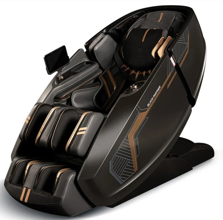 The dual track rollers on the Daiwa Black Panther Supreme Hybrid Massage Chair provide deep stretching and inversion therapy. 