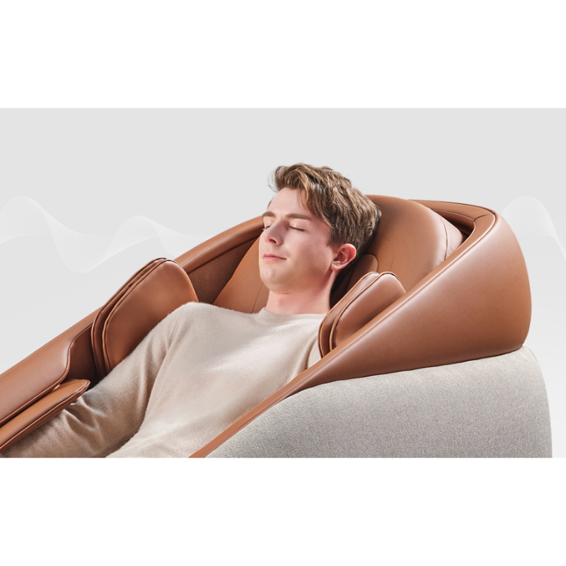 Ceragem Pause M10 built-in Bluetooth speakers for immersive sound therapy.