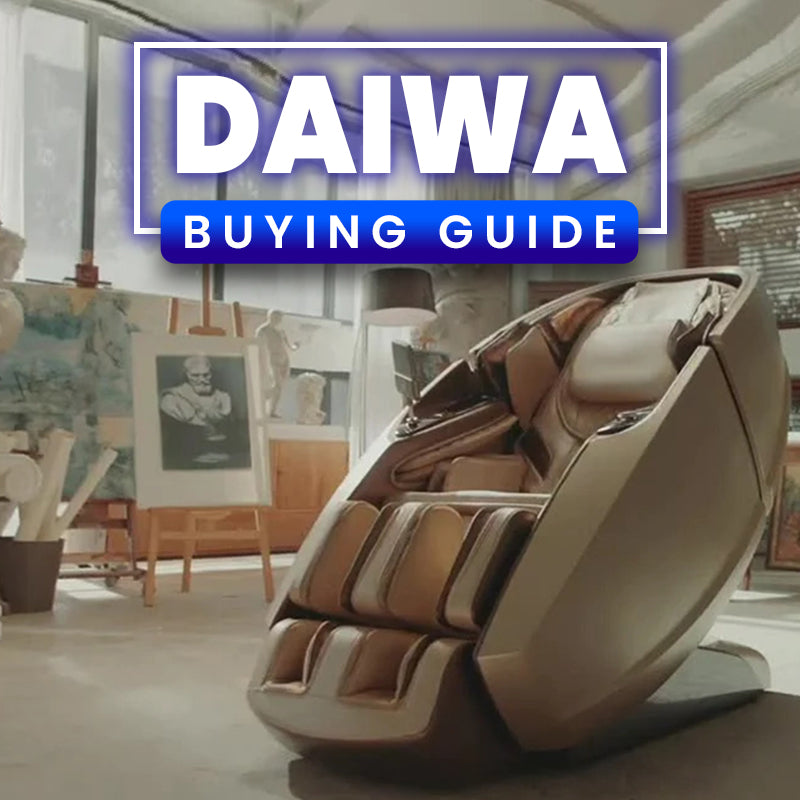The article provides a detailed buying guide for Daiwa massage chairs, emphasizing their advanced features like 3D/4D rollers, dual-track systems, and various therapeutic technologies designed to enhance wellness and relaxation in your home.