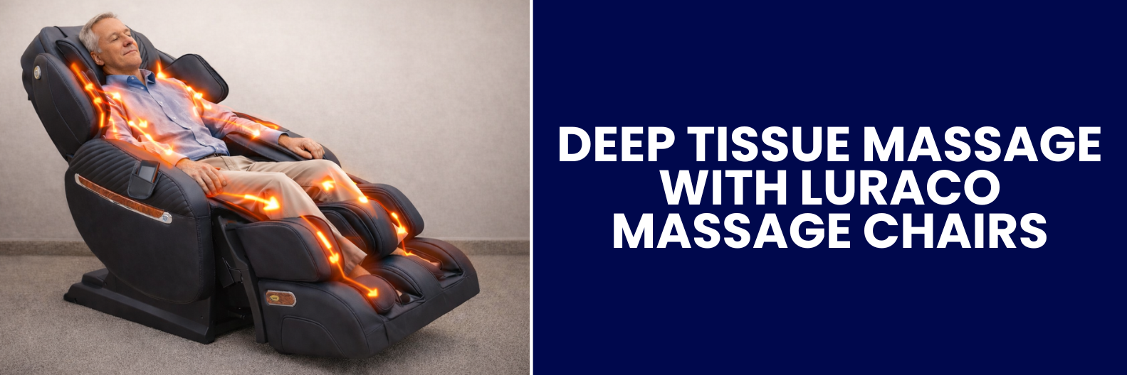 Discover how Luraco massage chairs deliver deep tissue massage therapy at home, helping reduce muscle stiffness, ease discomfort, and support long-term wellness.