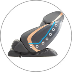 The Osaki OS-Pro Admiral Massage Chair integrates L-Track massage to provide a thorough massage for the neck to the glutes. 