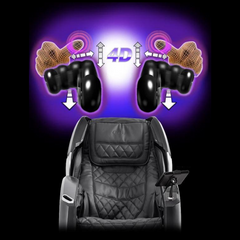 The Osaki OS-4D Pro Maesto LE Massage Chair has a 4D L-Track design which provides a deeper massage and covers a wider area.