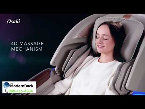 The Osaki Emperor massage chair comes with humanlike 4D rollers, L-Track technology, true calf-kneading, and advanced reflexology. 