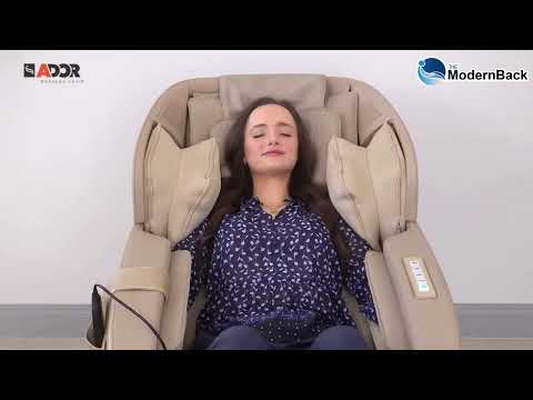 The Ador Infinix massage chair has 2D massage rollers, an L-track system, air compression, heat therapy, and reflexology. 
